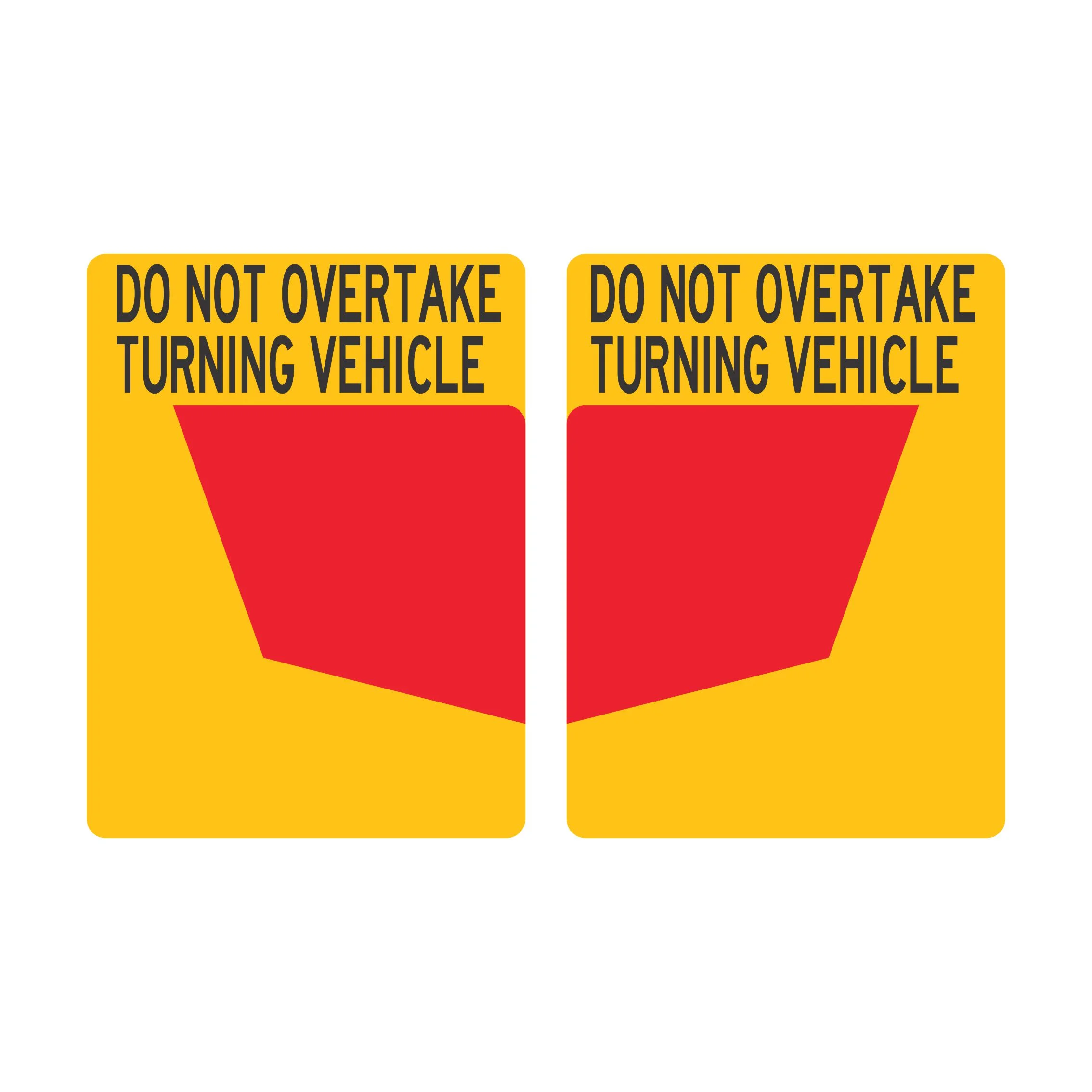 Cat 34 A/B Rear Marker Plates (Left Or Right) 400x300mm